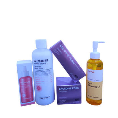 The "K Beauty Skincare Essentials" routine box